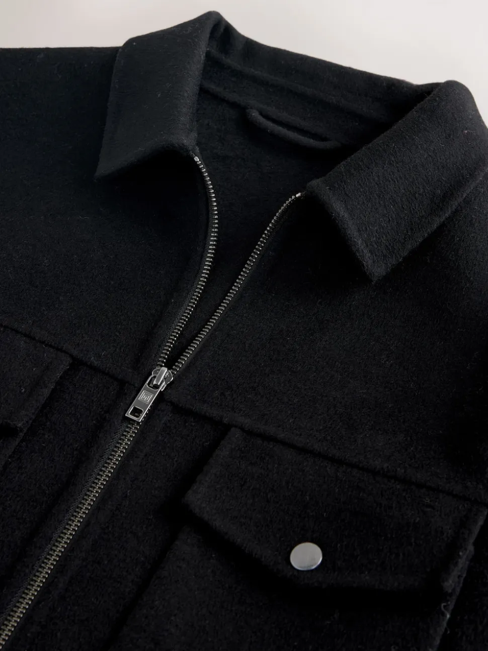 Black N.Premium Wool Rich Soft Touch Jacket