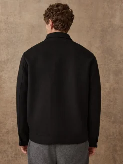 Black N.Premium Wool Rich Soft Touch Jacket