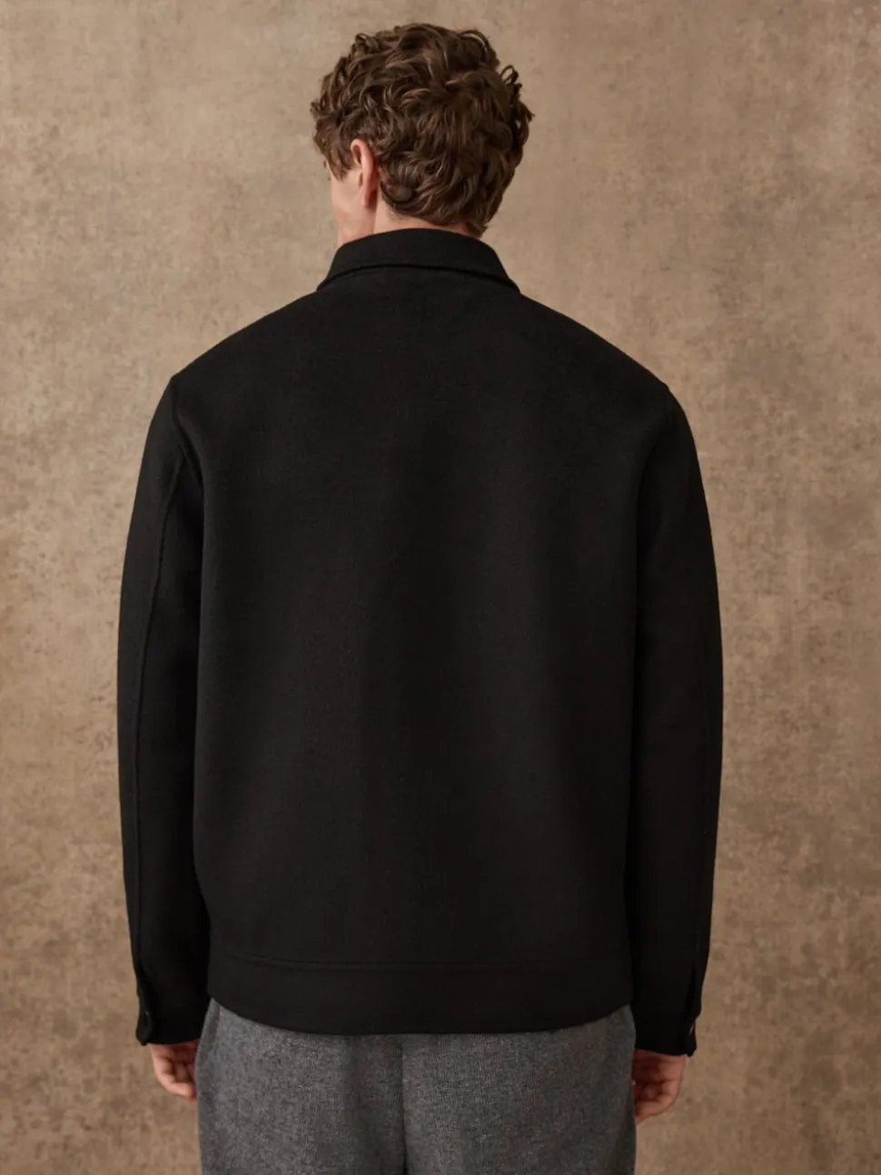 Black N.Premium Wool Rich Soft Touch Jacket