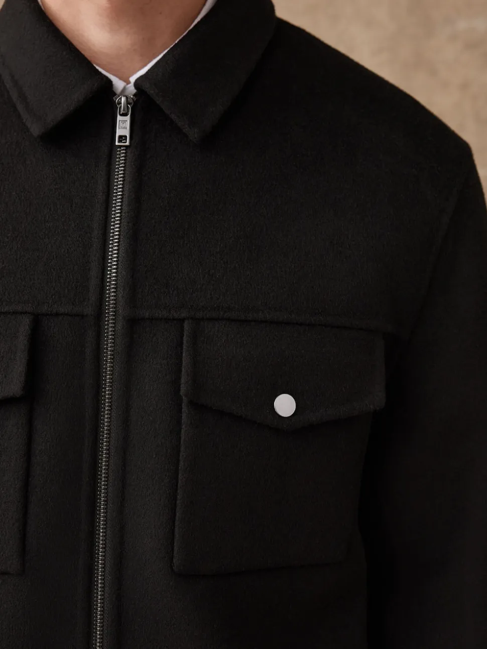 Black N.Premium Wool Rich Soft Touch Jacket