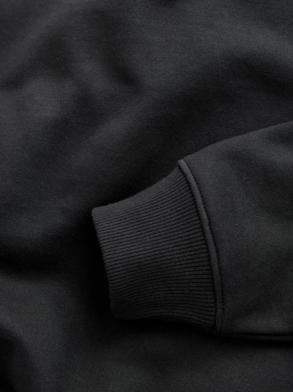 Black Oversized Heavyweight Cotton Rich Crew Neck Sweatshirt