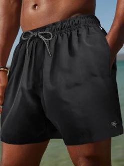 Black Palm Logo Essential Swim Shorts