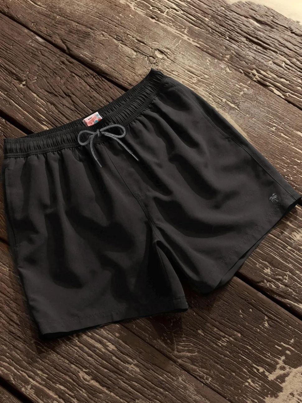 Black Palm Logo Essential Swim Shorts