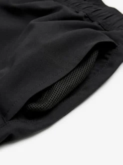 Black Plain Essential Swim Shorts