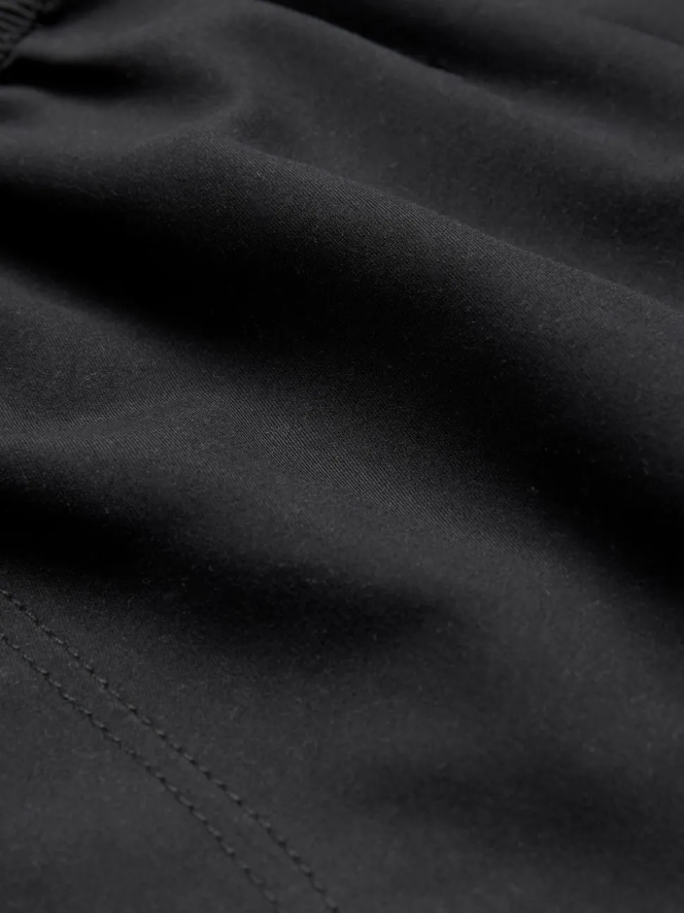Black Plain Essential Swim Shorts