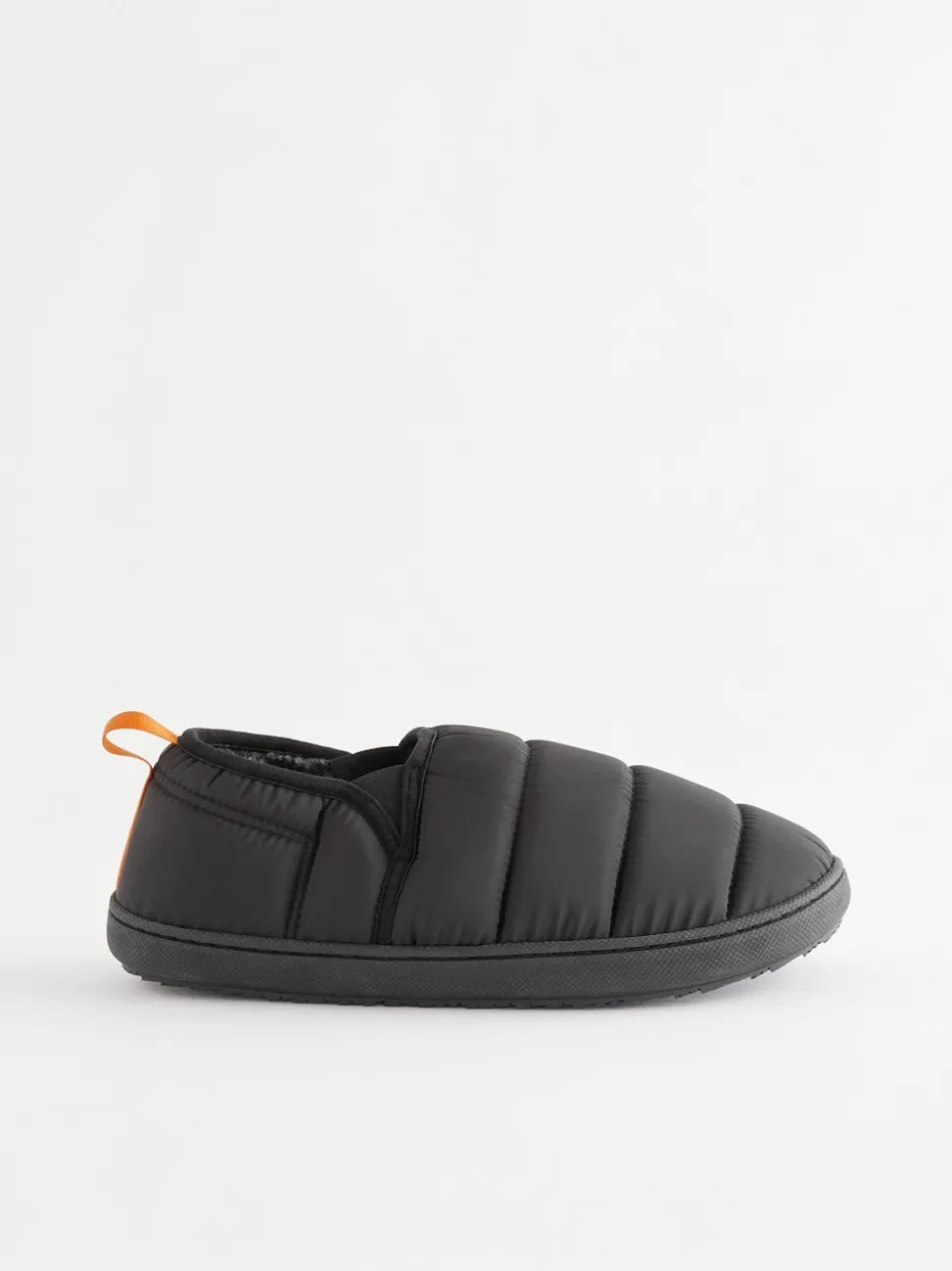 Black Quilted Slippers