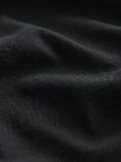 Black Regular Fit Essential Cotton T-Shirts 6 Pack