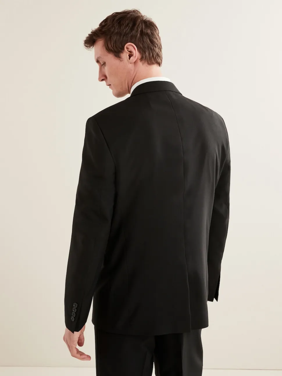 Black Regular Fit Essential Suit Jacket
