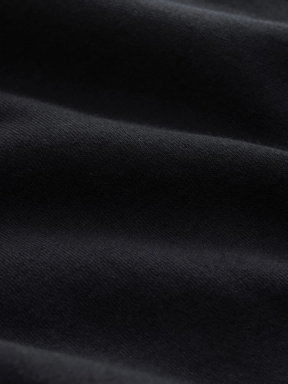 Black Regular Fit Heavyweight Cotton Rich Jersey Hoodie