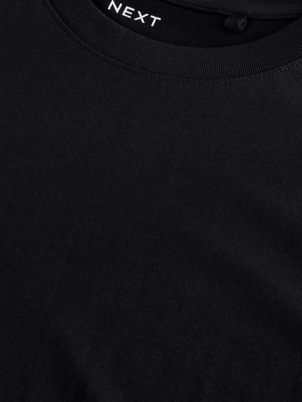 Black Regular Fit Long Sleeve Crew Neck T-Shirt