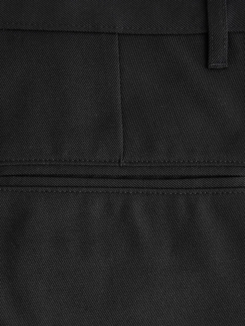 Black Regular Fit Plain Front Smart Trousers 2 Pack