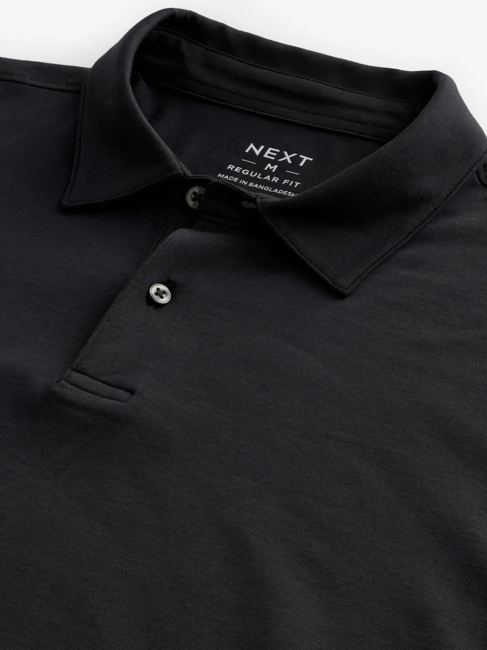Black Regular Fit Short Sleeve Jersey Polo Shirts 3 Pack
