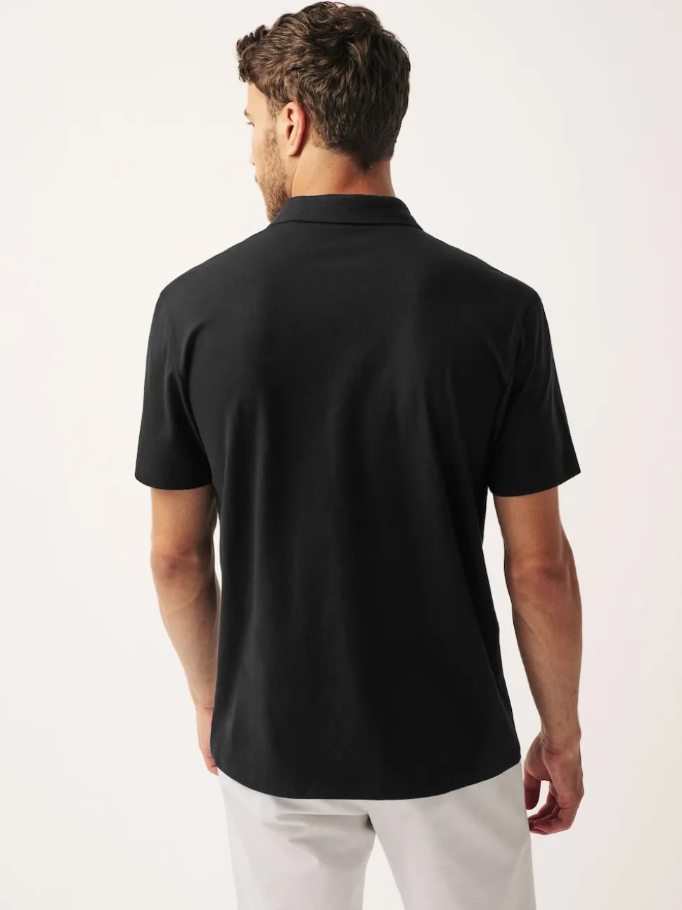 Black Regular Fit Short Sleeve Polo Shirt