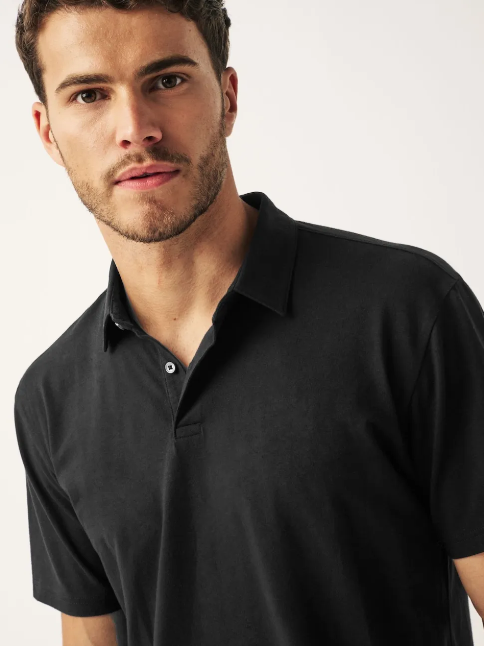 Black Regular Fit Short Sleeve Polo Shirt
