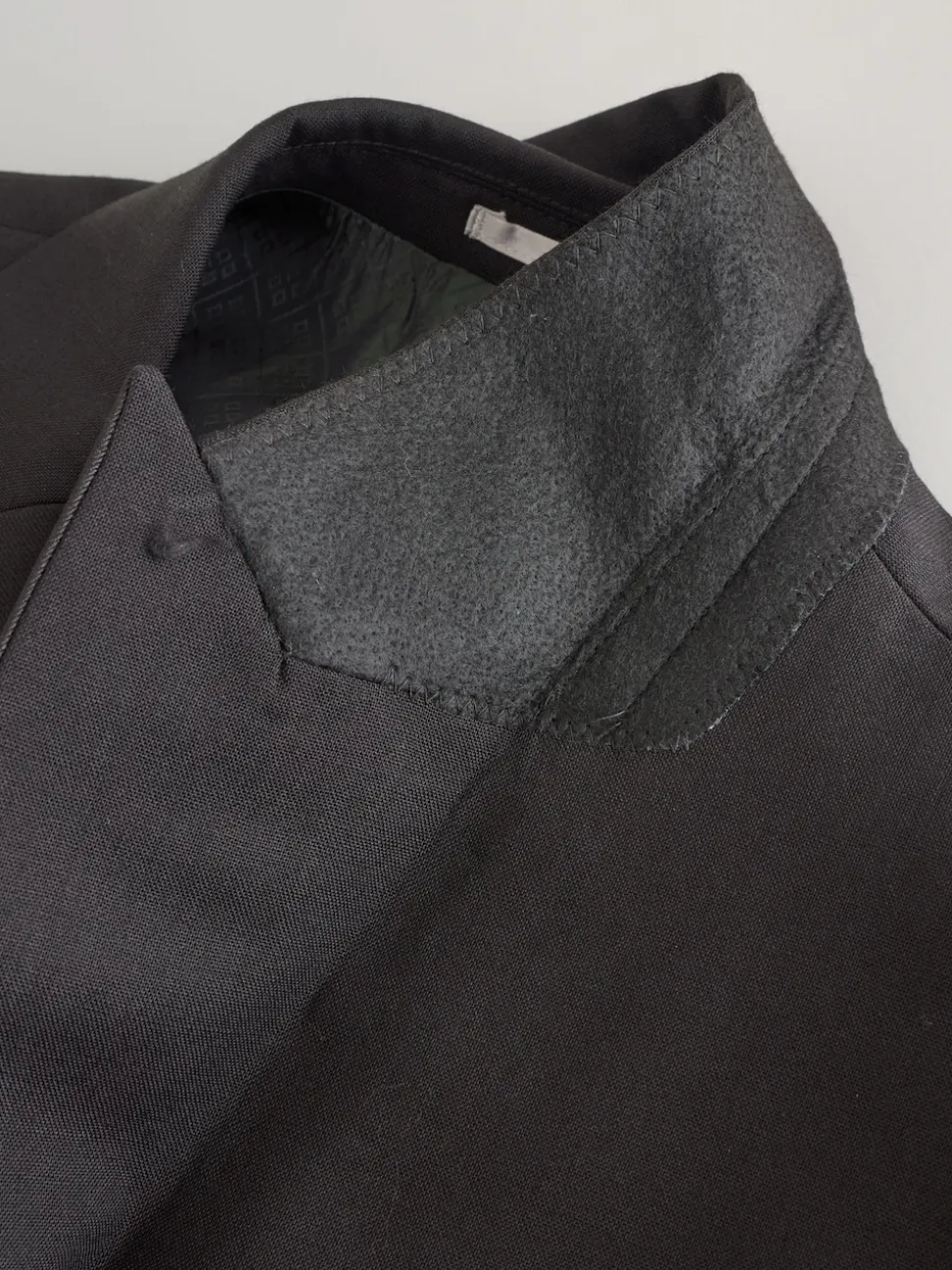 Black Regular Fit Signature Nova Fides 100% Italian Wool Tuxedo Suit Jacket
