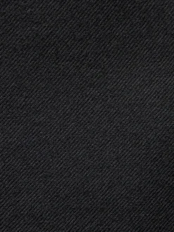 Black Regular Fit Signature 100% Wool Trousers With Motion Flex Waistband