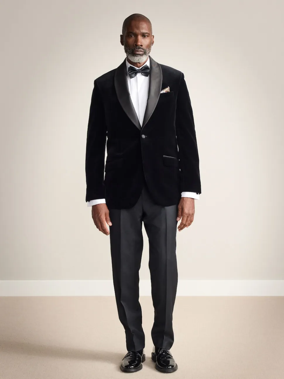 Black Regular Fit Signature Pontoglio Italian Velvet Blazer With Shawl Lapel