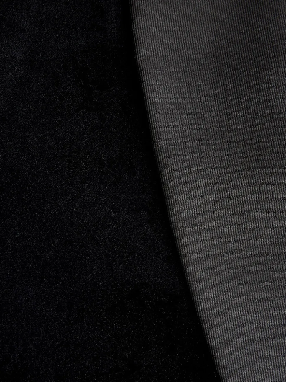 Black Regular Fit Signature Pontoglio Italian Velvet Blazer With Shawl Lapel