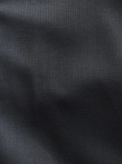 Black Regular Fit Slim Fit Signature Nova Fides 100% Italian Wool Suit Trousers