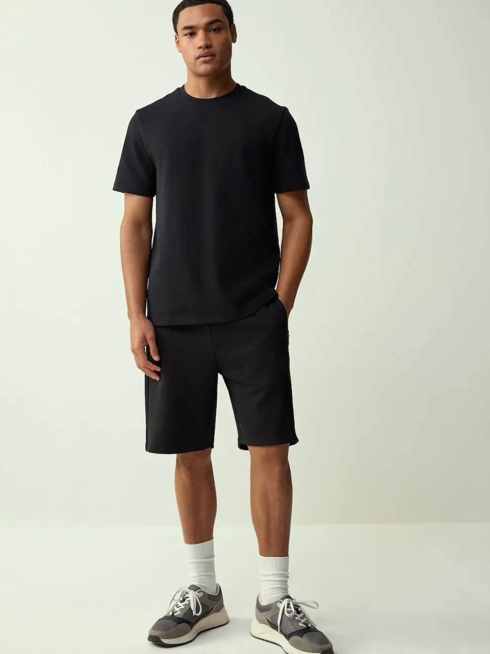 Black Regular Fit Smart Soft Touch Heavyweight T-Shirt
