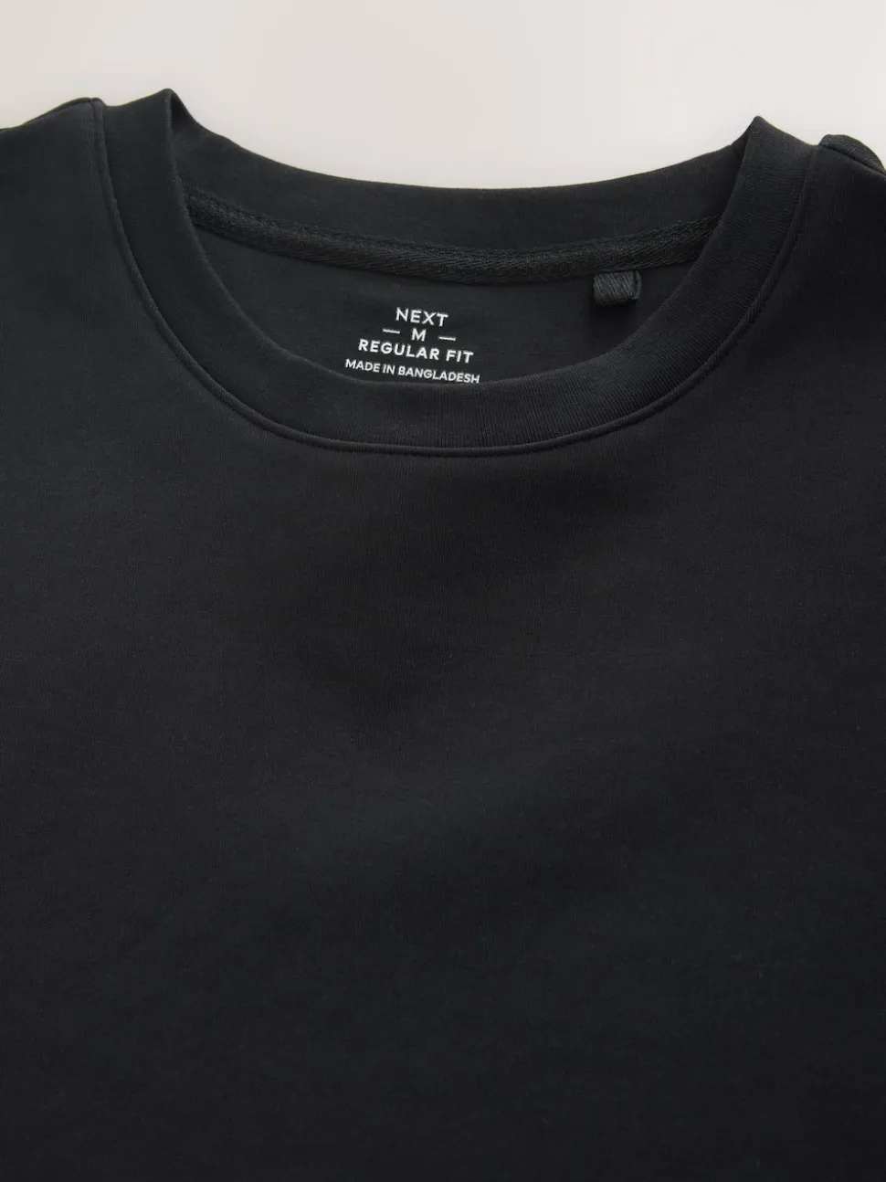 Black Regular Fit Smart Soft Touch Heavyweight T-Shirt