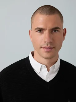 Black Regular Fit Textured Oxford Mock Shirt Jumper
