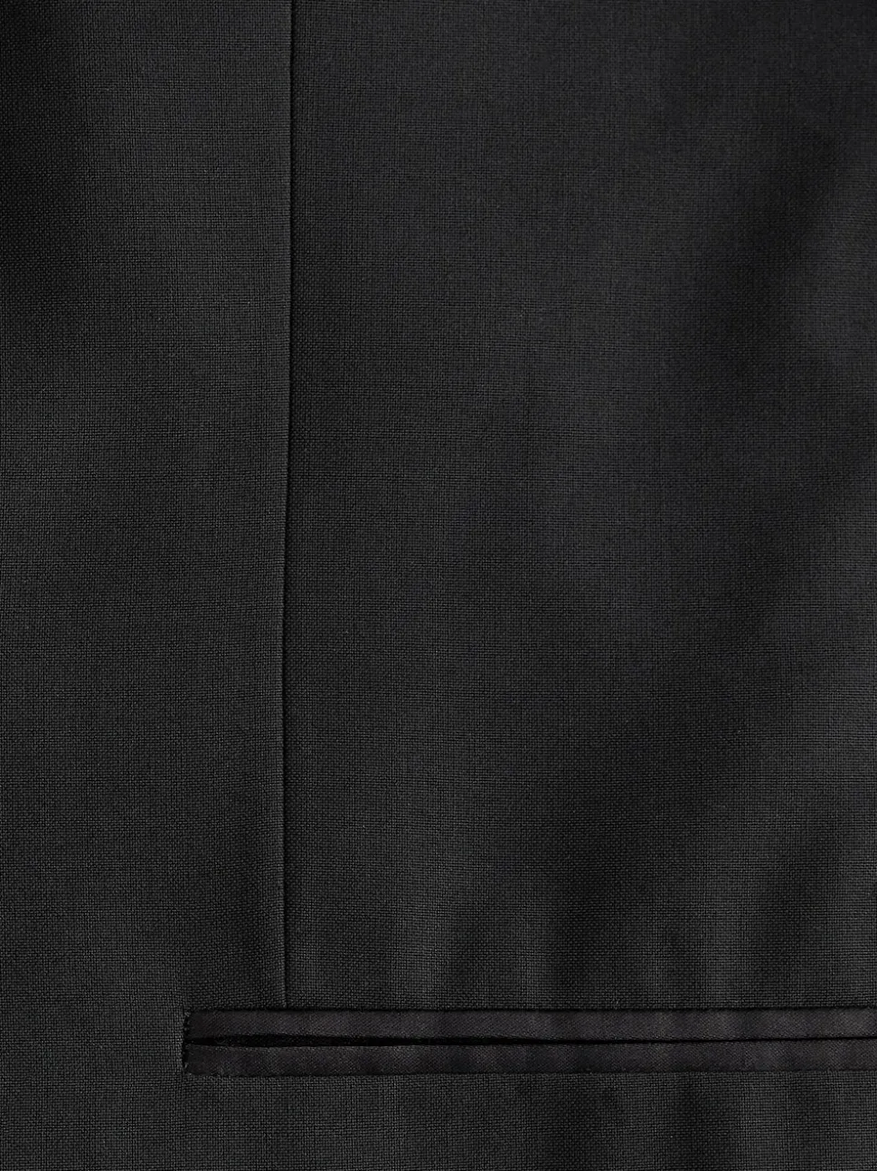 Black Regular Fit Tuxedo Suit Jacket