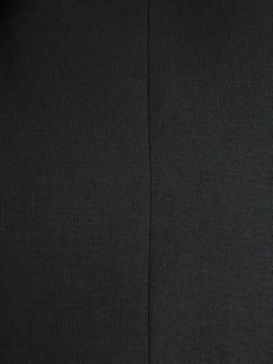 Black Regular Fit Two Button Suit Jacket