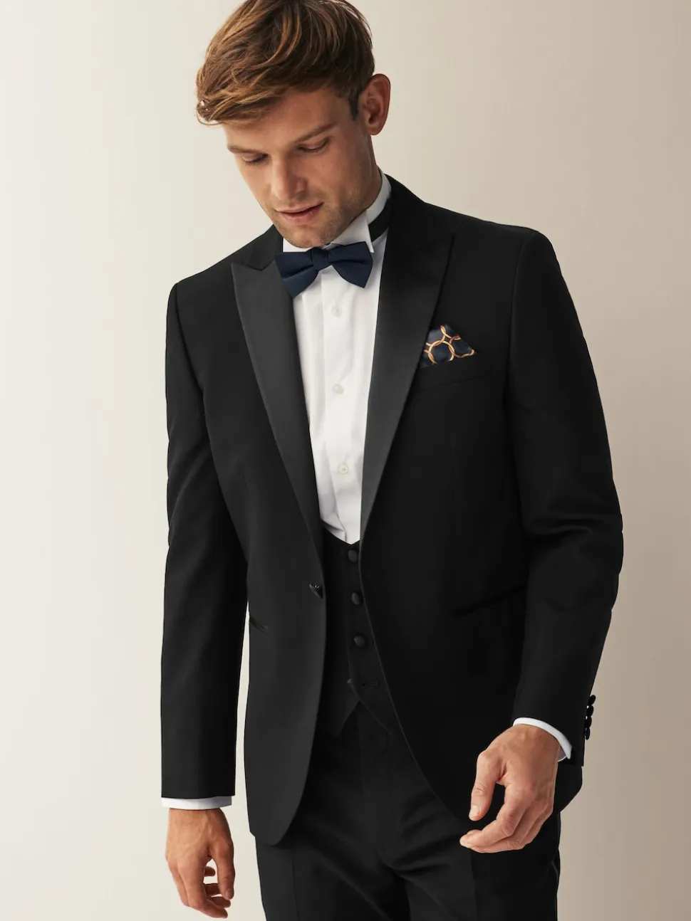 Black Regular Fit Waistcoat