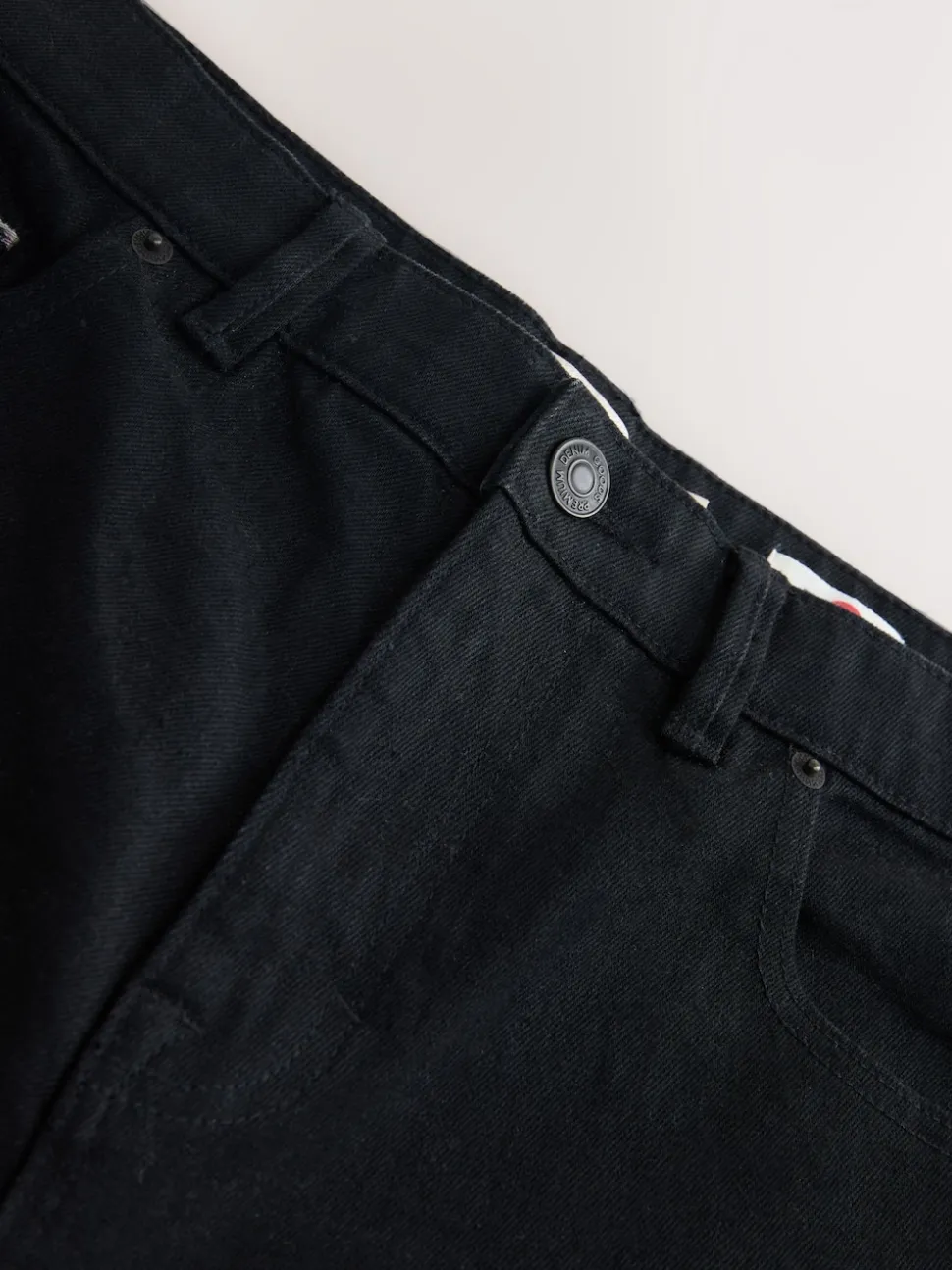 Black Regular Tapered Fit Signature Selvedge Denim Jeans