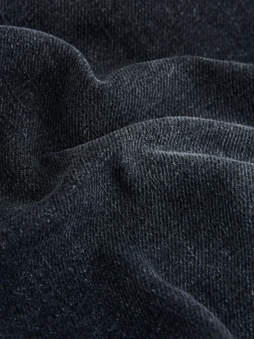 Black Regular Tapered Fit Vintage Wash Denim Jeans