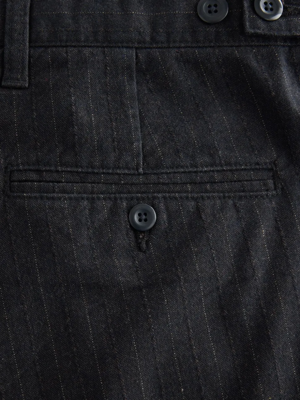 Black Relax Tapered Fit Twin Pleat Heritage Cotton Rich Trousers
