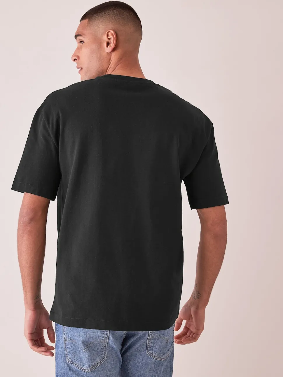 Black Relaxed Fit Heavyweight T-Shirt