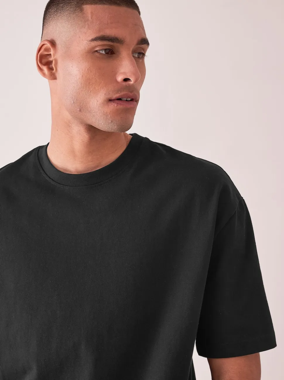 Black Relaxed Fit Heavyweight T-Shirt