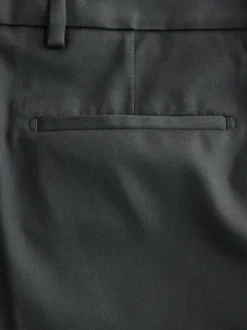 Black Relaxed Fit Tuxedo Trousers