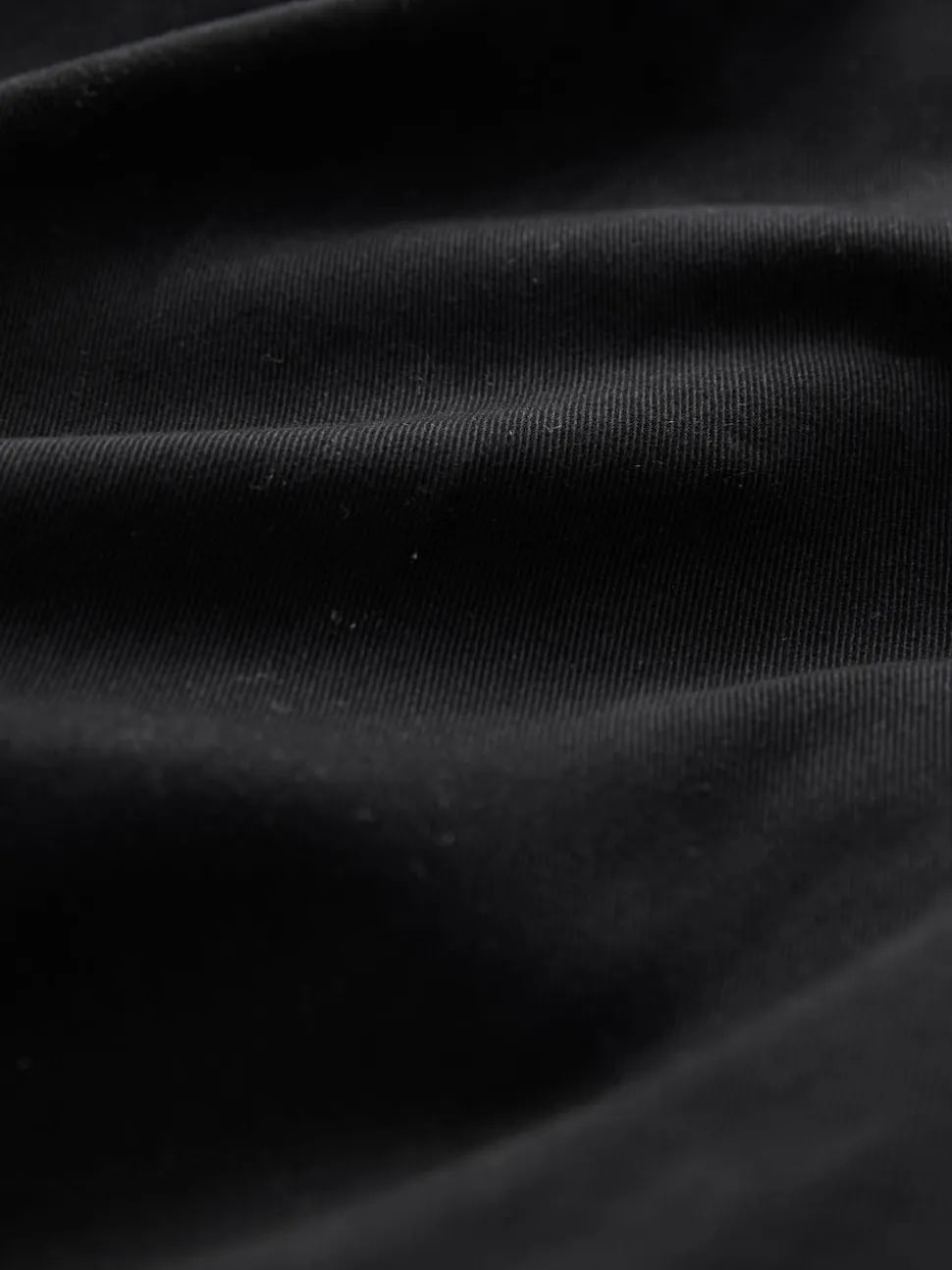 Black Relaxed Tapered Fit Twin Pleated Stretch Chinos Trousers
