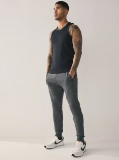 Black Rib Vests 5 Pack