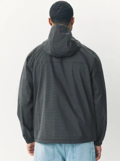 Black Ripstop DryTech Lightweight Waterproof Packable Jacket