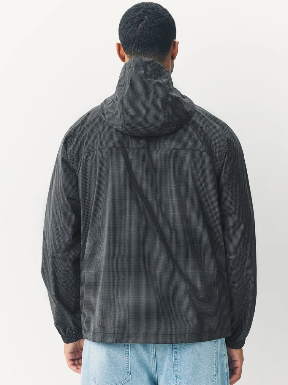 Black Ripstop DryTech Lightweight Waterproof Packable Jacket