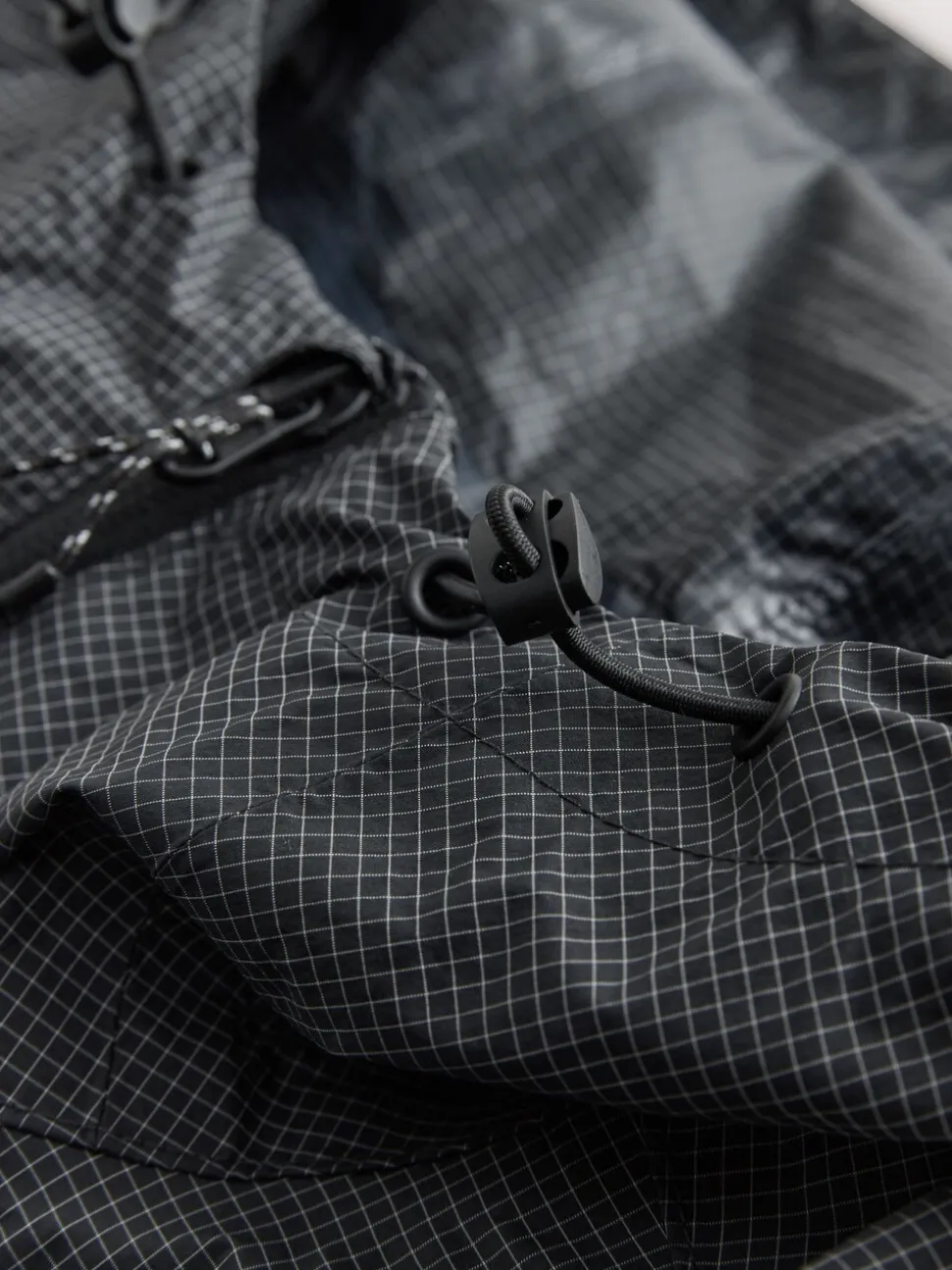 Black Ripstop DryTech Lightweight Waterproof Packable Jacket