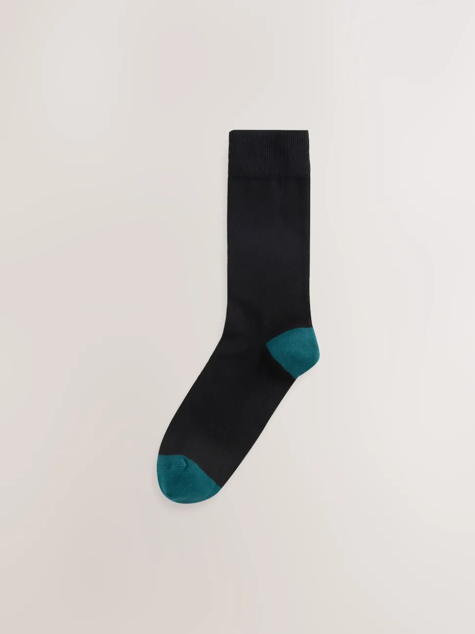 Black Rugby Stripe 7 Pack Cotton Rich Socks