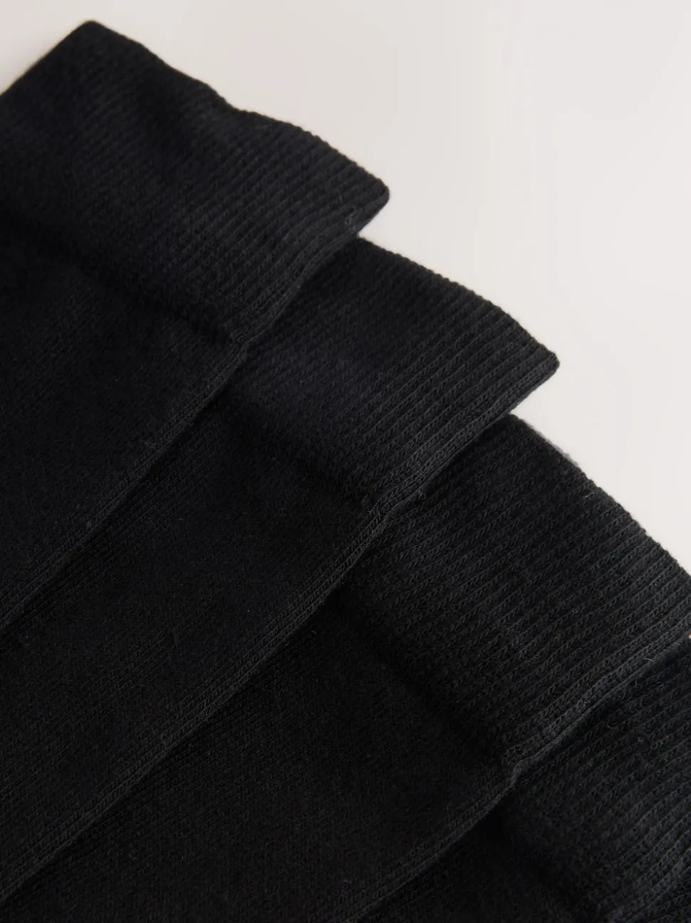Black Rugby Stripe 7 Pack Cotton Rich Socks