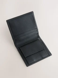 Black Saffiano Leather Swirly N Bifold Wallet