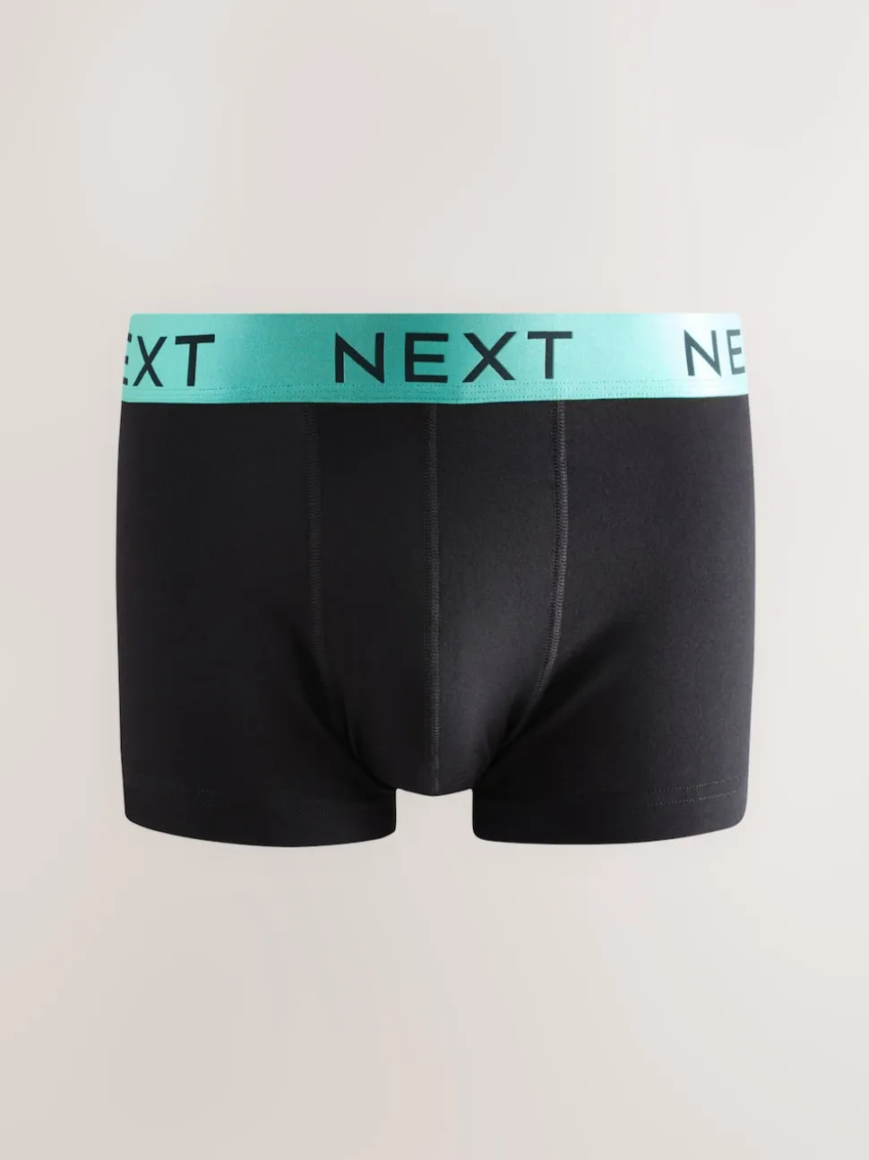 Black Shiny Colour Waistbands 10 pack Cotton Rich Blend Hipsters Boxers