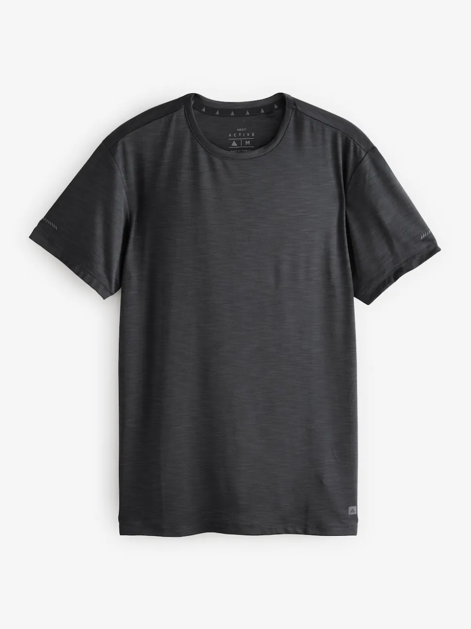 Black Short Sleeve Tee Active Gym Training Top