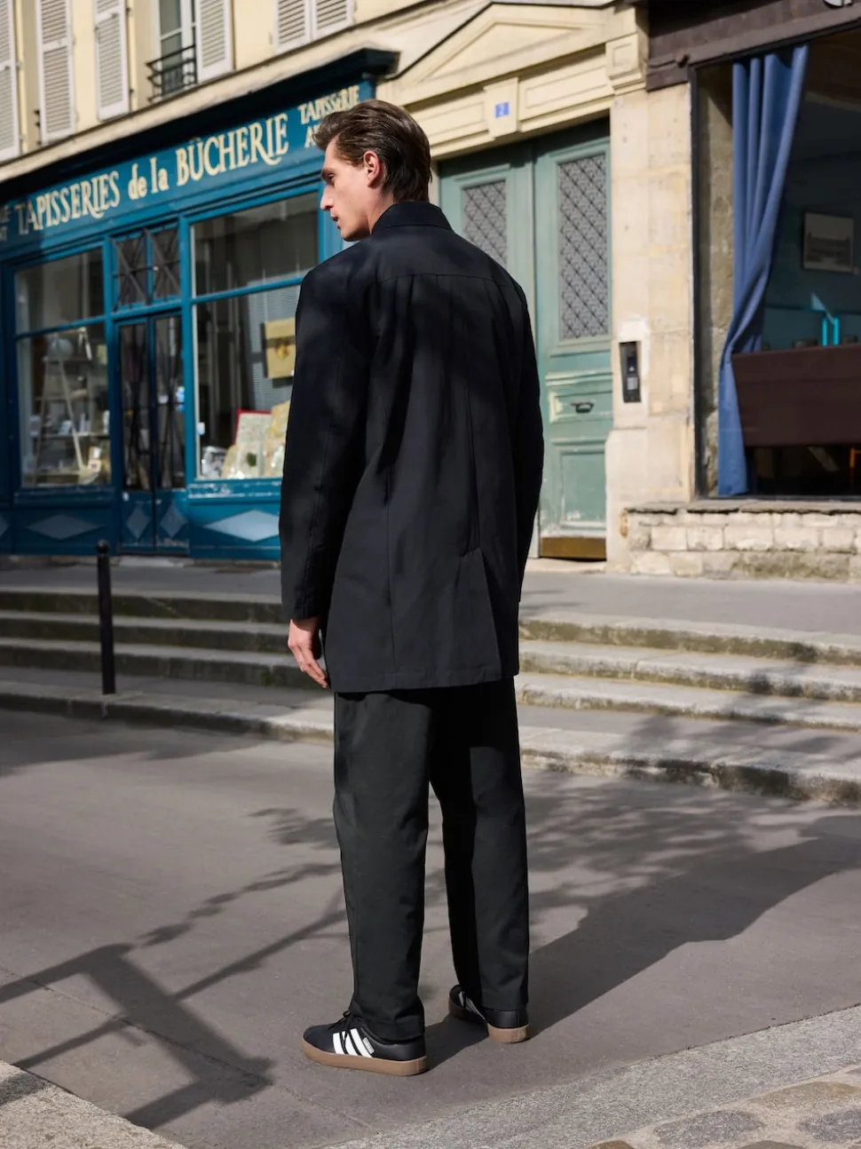 Black Shower Resistant Padded Trench Coat