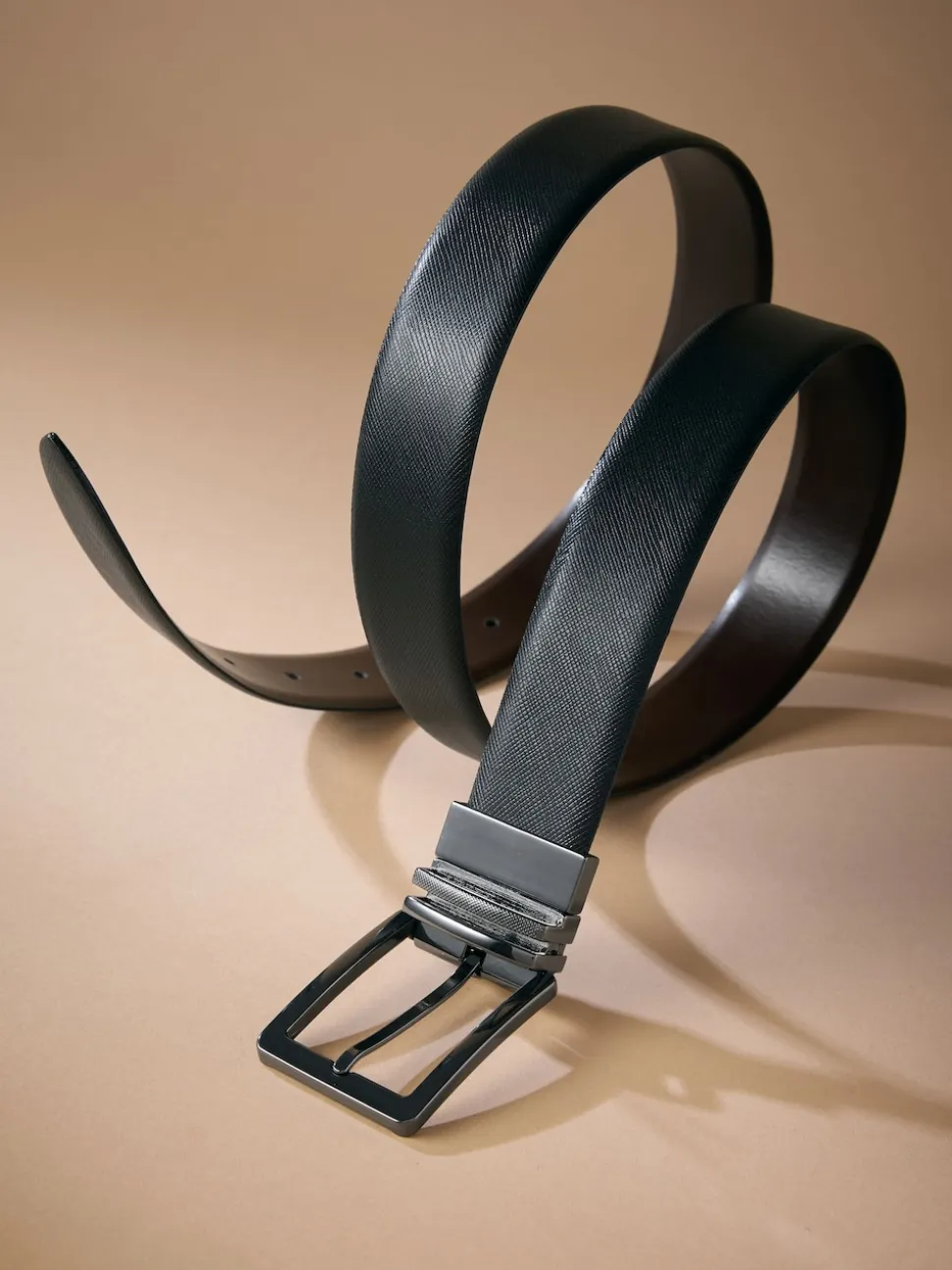 Black Signature Reversible Belt