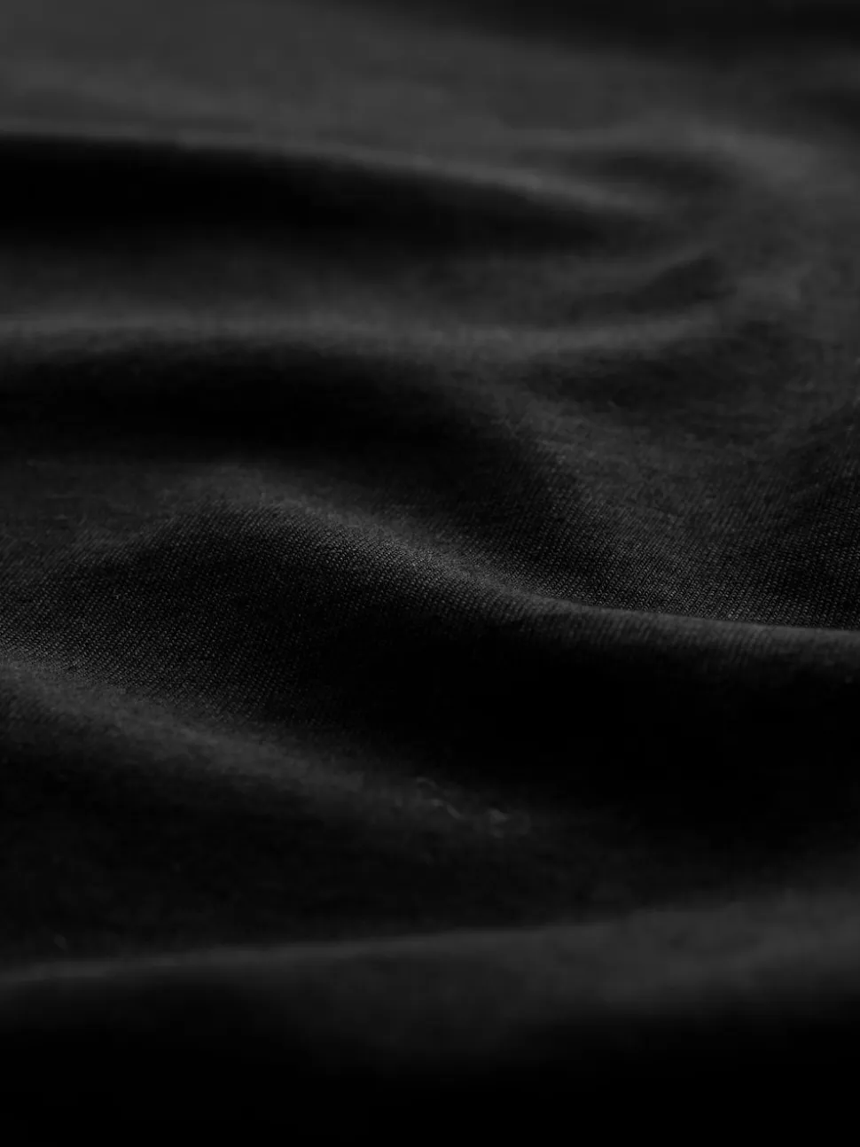 Black Signature SUPIMA® Cotton Long Sleeve Roll Neck T-Shirt
