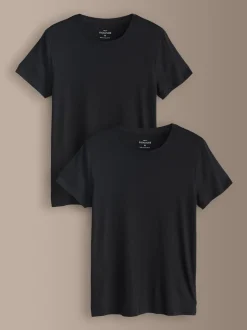 Black Signature TENCEL™ Lyocell T-Shirts 2 Pack
