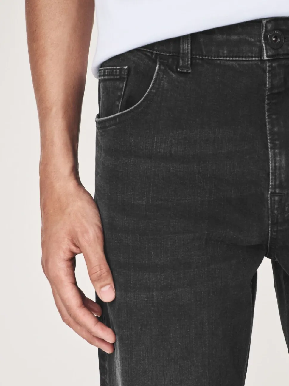 Black Single Slim Fit Classic Stretch Jeans